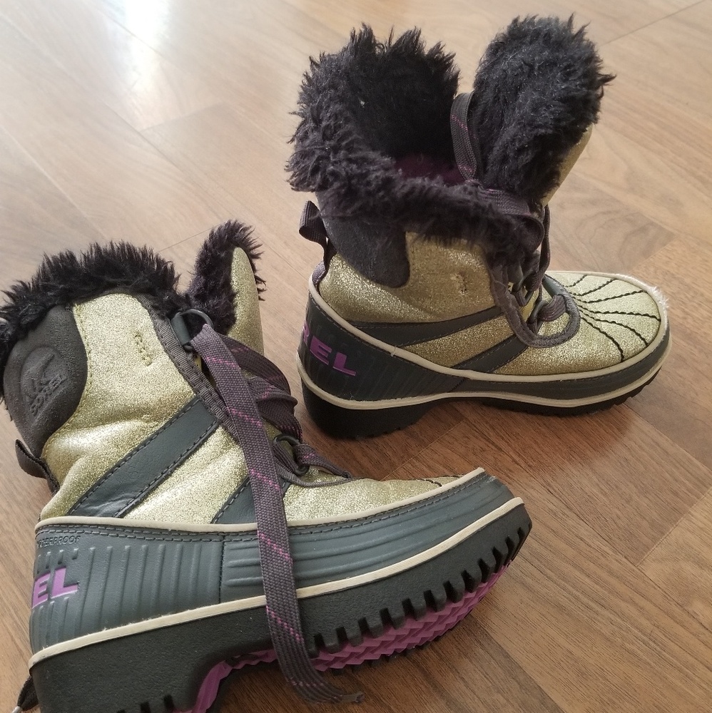 Gold Sorel Winter boots